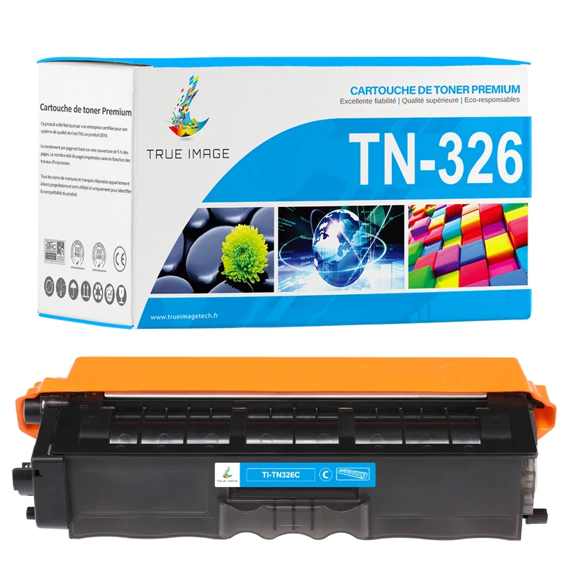 Brother TN326C Cartouche de Toner Cyan compatible