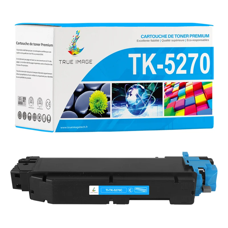 Kyocera TK-5270C Cartouche de Toner Cyan compatible
