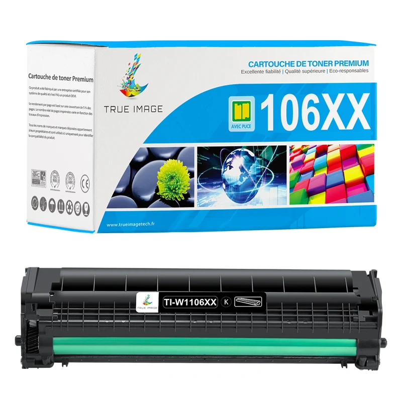 HP 106XX Multipack de Toners Noir Compatibles W1106XX avec puce