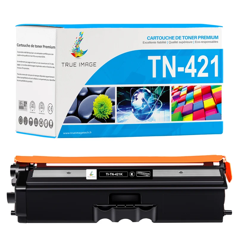 Brother TN421 BK Cartouche de Toner Noir Compatible