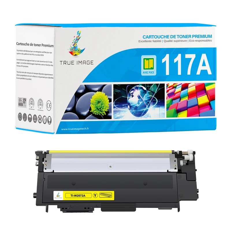 HP 117A Cartouche de Toner Jaune Compatible W2072A