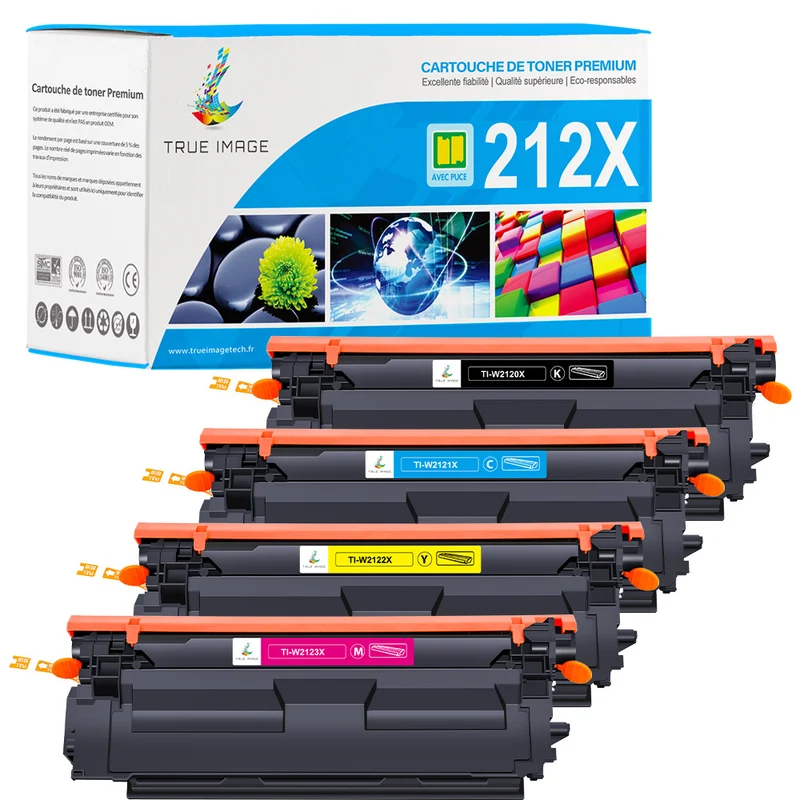 Pack 4 Couleurs HP 212X CMYK Toners Compatibles