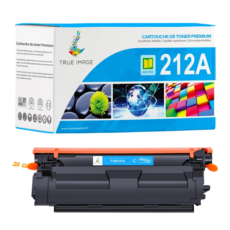 HP 212A Cartouche de Toner Cyan Compatible W2121A