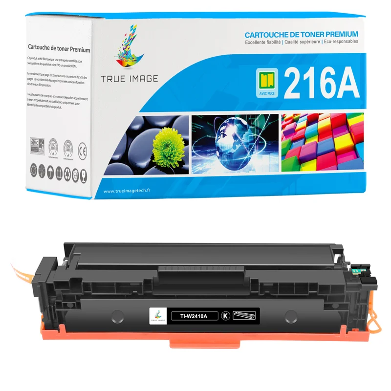 HP 216A Toner Noir Compatible W2410A | Puce Intelligente | Suivi du niveau d'encre