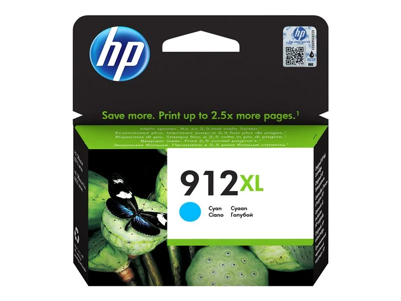 HP N°912XL - CARTOUCHE CYAN (HAUTE CAPACITE)