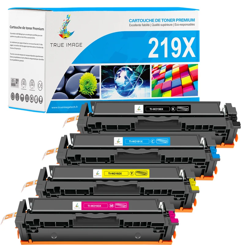Pack HP 219X Toners Compatibles pour hp color laserjet pro 3202dw, mfp 3302fdw, 3302fdw, 3302sdw, 3302sdwg