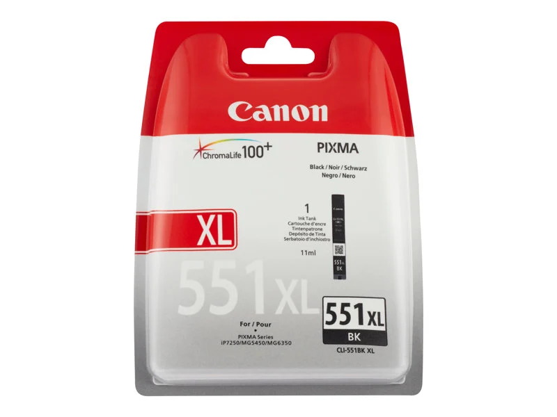CANON CLI-551 BK XL - CARTOUCHE NOIR (HAUTE CAPACITE)