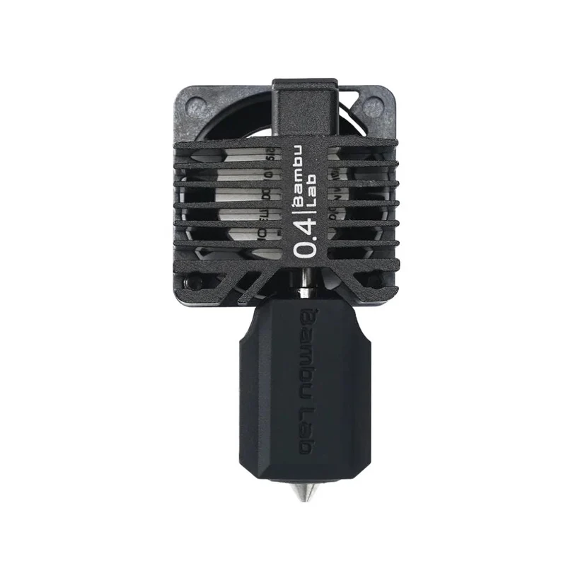 Bambu Lab - Tête d'Extrusion Complète Buse 0,4 mm en Acier trempé (Complete Hotend Assembly) - X1C