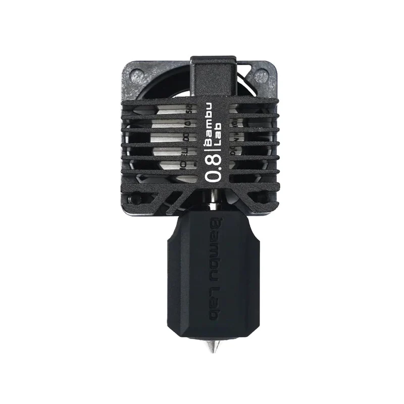 Bambu Lab - Tête d'Extrusion Complète Buse 0,8 mm en Acier trempé (Complete Hotend Assembly) - Série P1