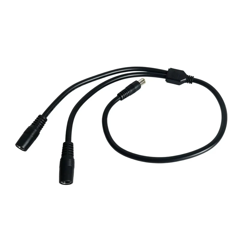 Slick Black Y Splitter Charging Extension Cable With Tangle Free Layout For Hassle Free Device Sync And Ultra Clean Cable Management Perfect For Tight Quarters Installations Plus Smart Short Throw Design Keeps Your Rig Looking Sharp