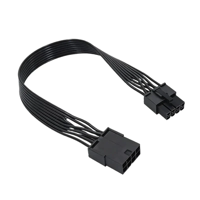 Beefy PCIe to 8 Pin Extension Cable Featuring Tinned Copper Conductors for Steady Gpu Power Delivery and Flame Retardant PVC Jacket Designed for Flexible Gaming Rig Builds and Rock Solid Desktop Performance Upgrades