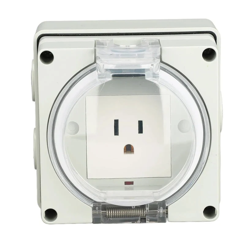 Rock Solid IP66 Weatherproof Outdoor Electrical Outlet For Garden Construction And Backyard Projects Hella Durable PC Housing With Smooth Easy Mount Installation And Tailgate Ready Water Resistance