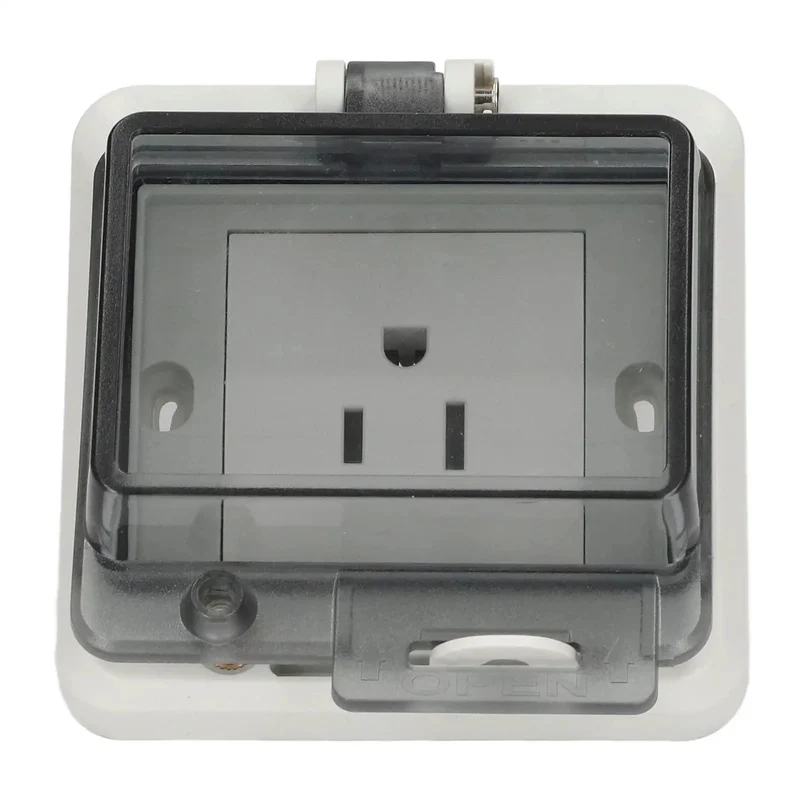 Heavy Duty IP66 Wall Outlet Us Standard Power Socket 15 Amp Weatherproof Jack Built Like A Tank For Outdoor Patio Deck Garage Indoor Bathroom And Shed Fixtures