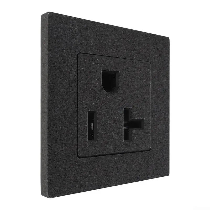 Tough As A Rock Heavy Duty 20 Amp 5 15R AC Electrical Power Socket And Three Prong Wall Receptacle For Workshops And Control Panels With Flame Retardant Pa66 Build