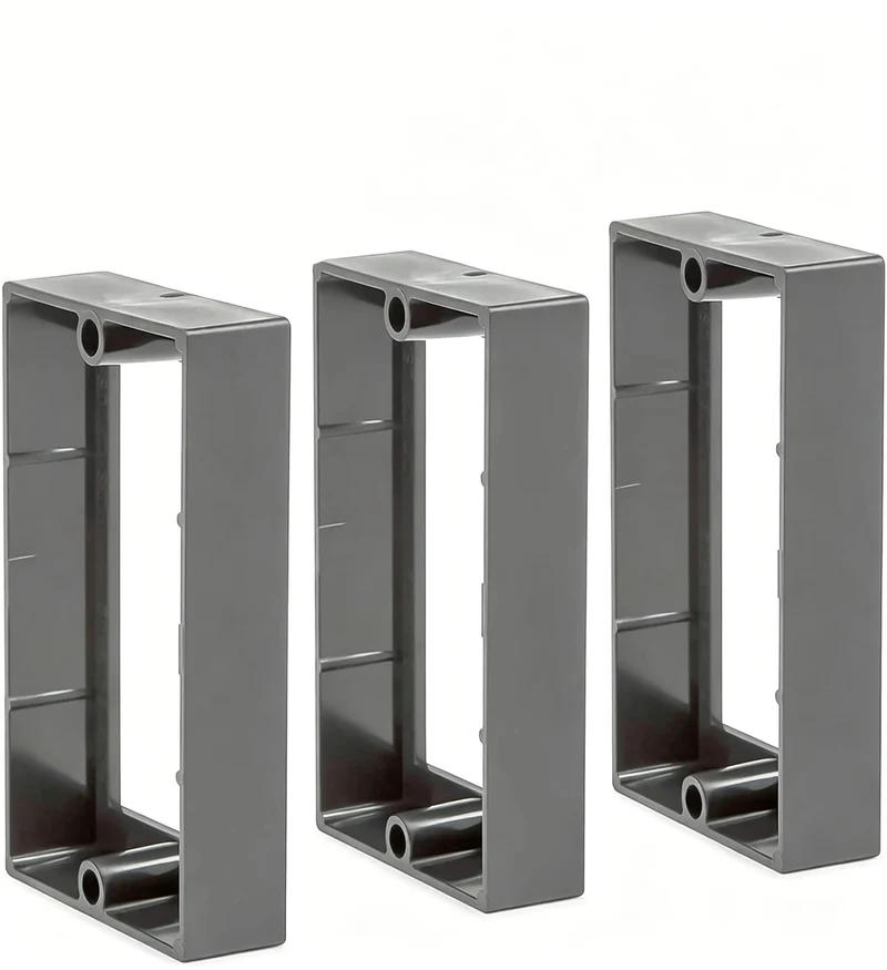 Three Quarter Inch Single Gang Outlet Box Extender Ul Listed Flame Retardant Electrical Spacer With Patented Flange For Snug Flush Wall Fit Heavy Duty One Piece Build Built Tough For Easy Weekend Reno Jobs