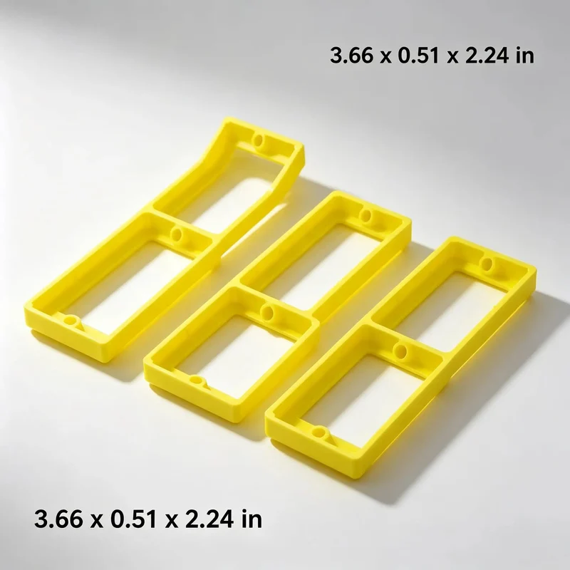 Single Gang Outlet Box Extender One Quarter Inch Snap On Wall Plate Gap Filler UL Listed Flame Retardant Riser Locks Down Solid Against Drywall With Patented Flange Eliminates Nasty Gaps And Gives A Nice Flush Finish