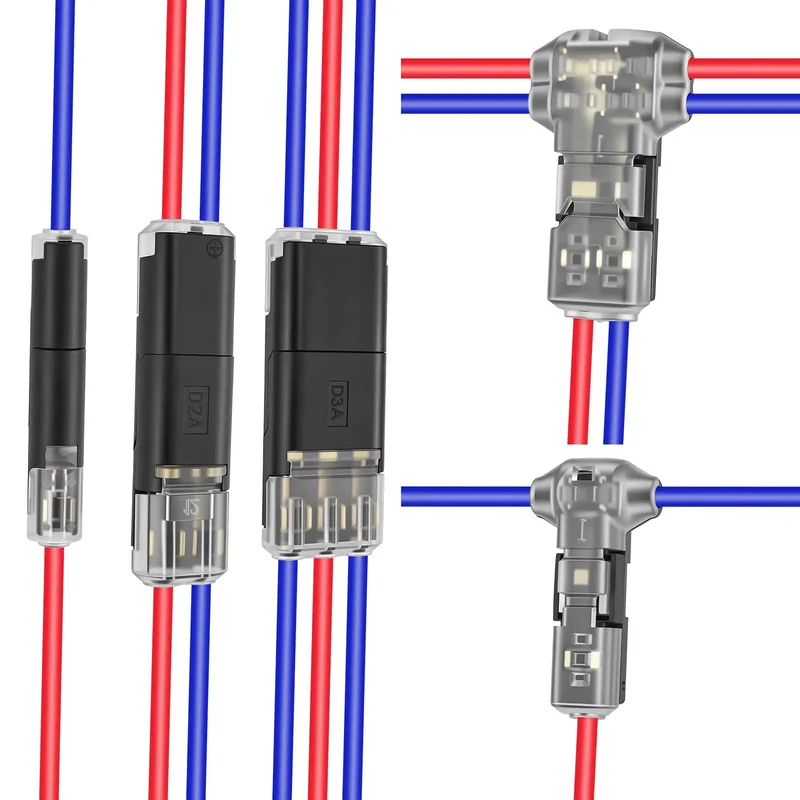 Heavy Duty 62 Piece Solderless Wire Tap Connector Kit Featuring Five Quick Snap Sizes For Zero Fuss Low Voltage Wiring And Dead Simple Diy Connections That Make Splicing A Breeze