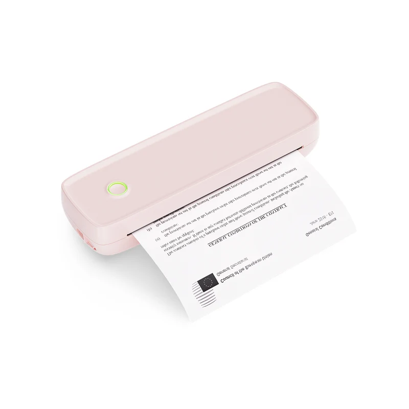 MUNBYN ITP04 Portable Inkless A4 Thermal Printer for Travel