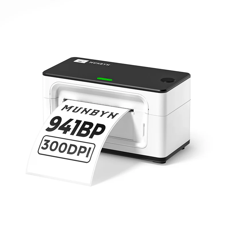 MUNBYN RW941BP 300DPI Bluetooth Thermal Label Printer for Product Labels and Branding