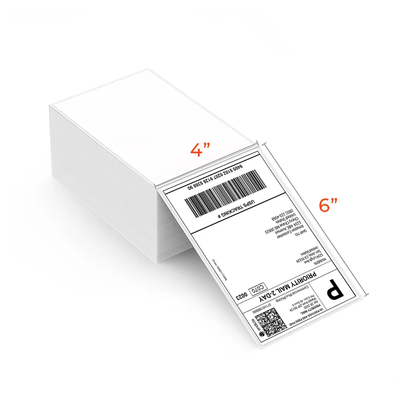 MUNBYN 4x6 Fan-Fold Direct Thermal Shipping Labels, 500 per Stack
