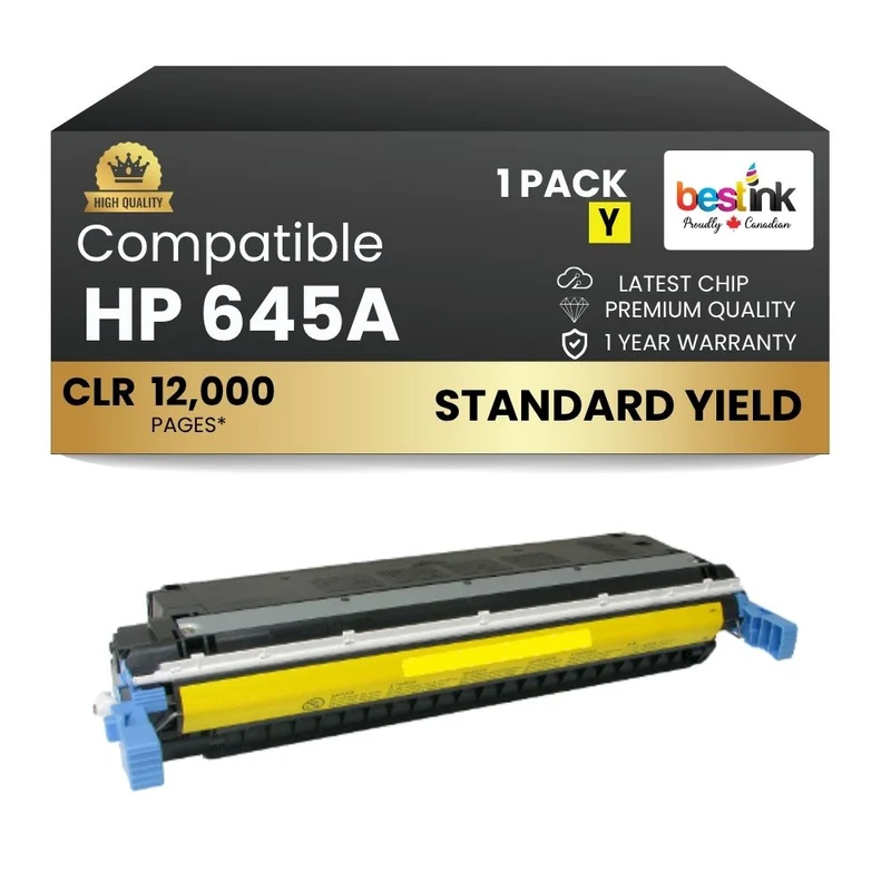 Compatible HP 645A C9732A Yellow Toner Cartridge