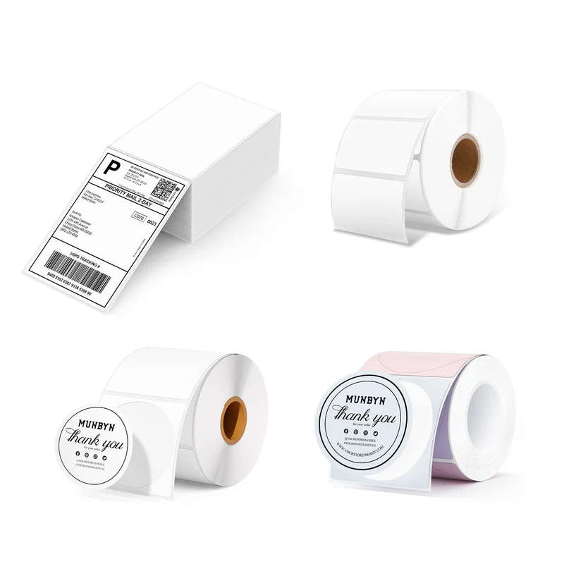 MUNBYN Kleidung Branding Etiketten-Kit für Individuelle Verpackung
