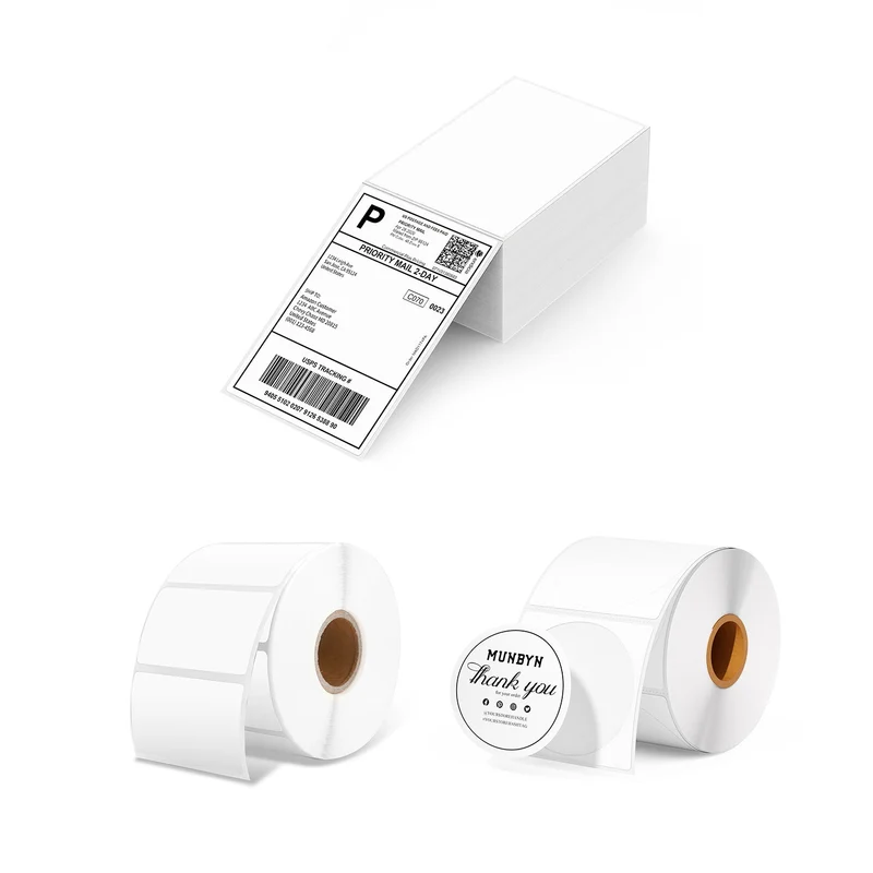 MUNBYN Handgemacht Verpackung Etiketten-Kit für Individuelle Verpackung