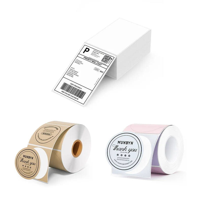 MUNBYN Handgemacht Branding Etiketten-Kit für Individuelle Verpackung