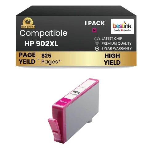 HP 902XL Compatible Ink Cartridge Magenta ( 1 Pack ) High Yield