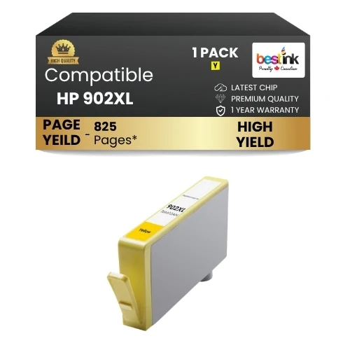 HP 902XL Compatible Ink Cartridge Yellow ( 1 Pack ) High Yield