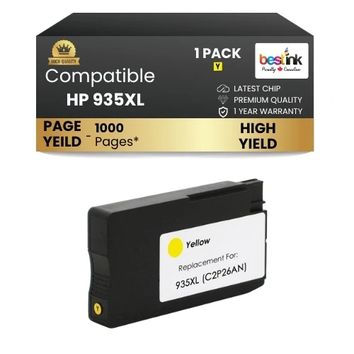 HP 935XL Compatible Ink Cartridge Yellow ( 1 Pack ) High Yield