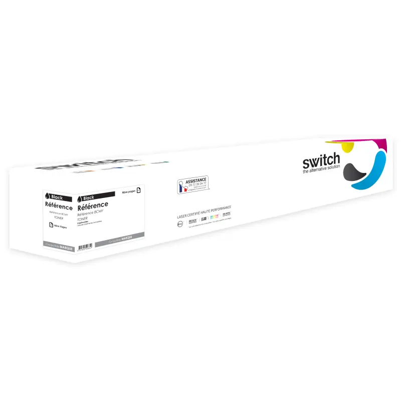 Samsung 809 Toner Noir compatible équivalent à CLTK809SELS, SS607A · Switch