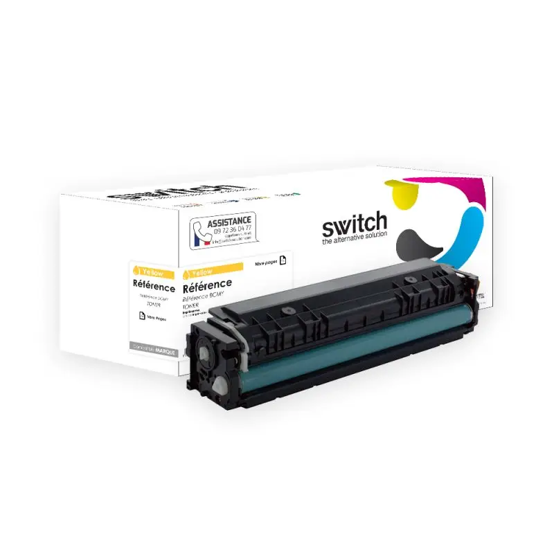 Samsung Y506L Toner Jaune compatible équivalent à CLT-Y506LELS · Switch