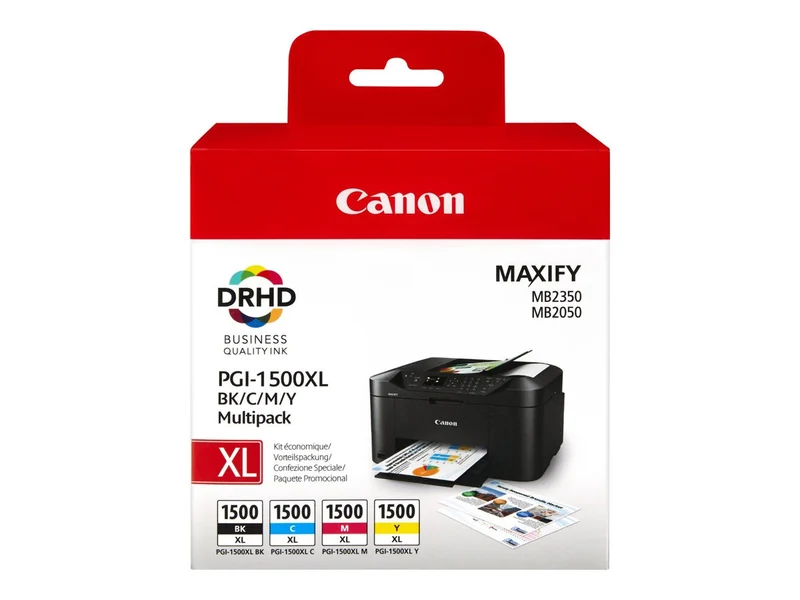 Multipack - Cartouches d'encres Canon PGI-1500XL | Noir-Cyan-Magenta-Jaune | 9182B010