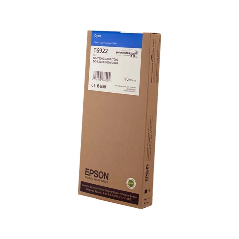 Encre Epson T6922 cartouche d'origine - Cyan (110ml) - C13T692200