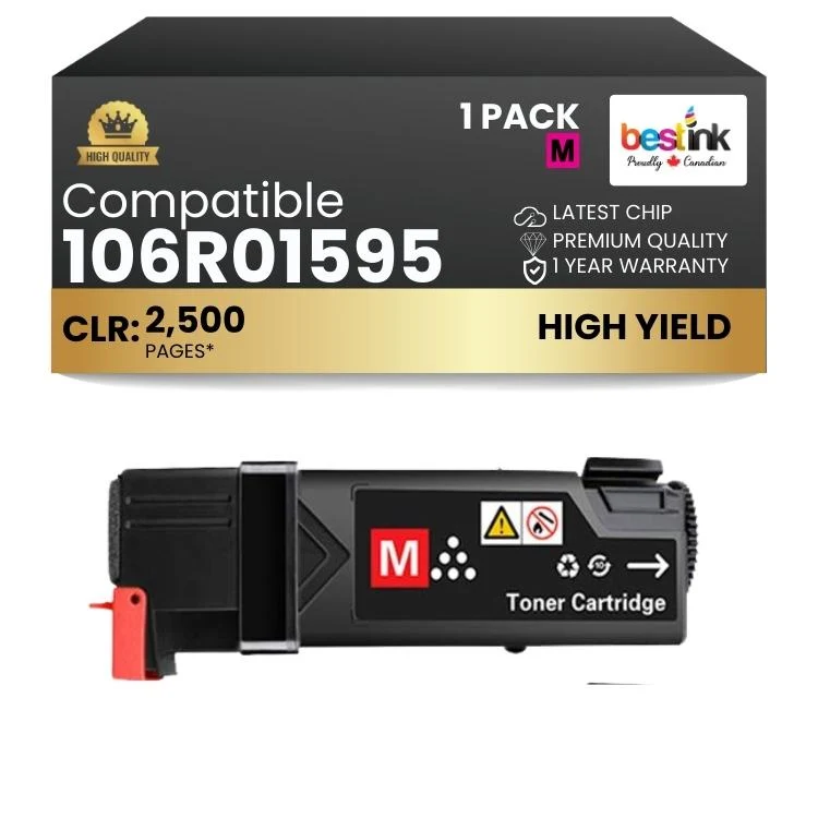 Compatible Xerox 106R01595 Magenta Toner Cartridge High Yield 1 Pack