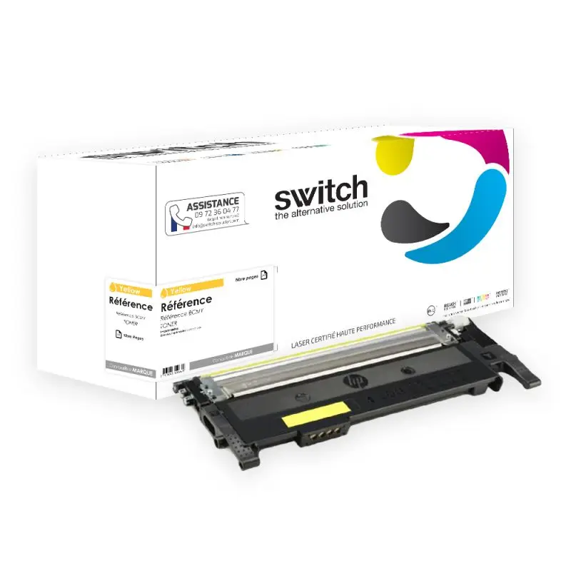 Samsung C404 Toner Jaune compatible équivalent à CLTY404SELS · Switch