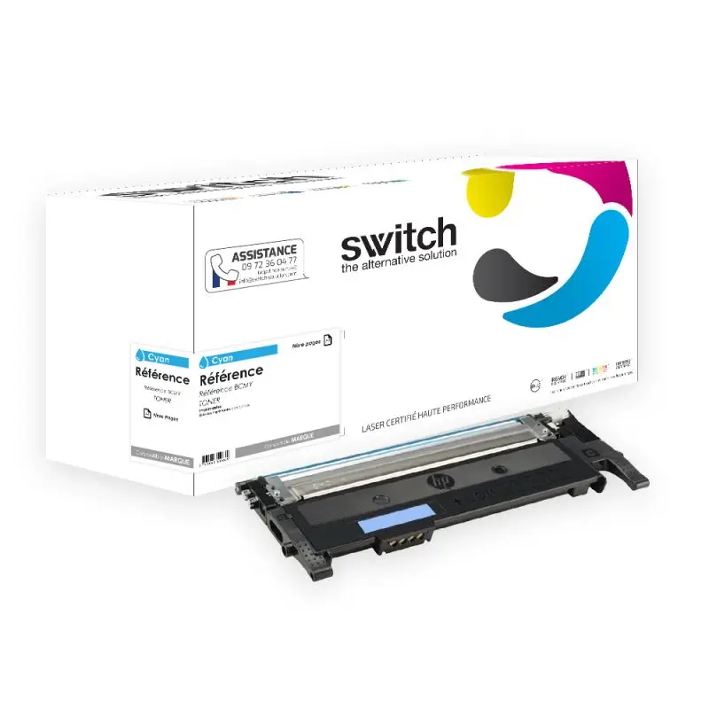Samsung C404 Toner Cyan compatible équivalent à CLTC404SELS · Switch