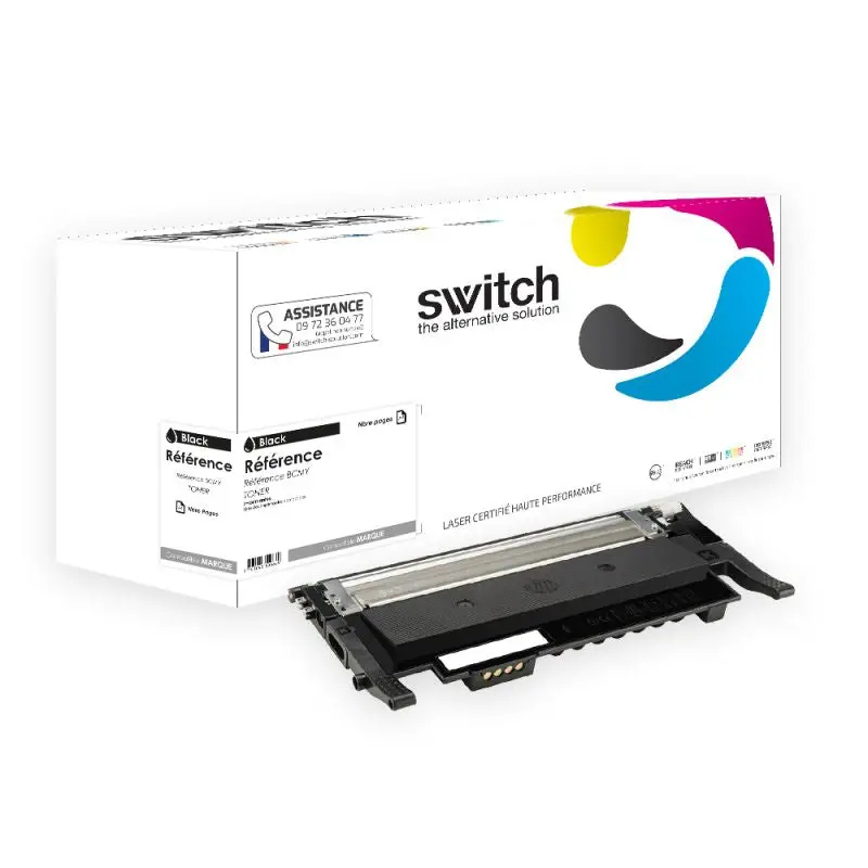 Samsung C404 Toner Noir compatible équivalent à CLTK404SELS · Switch