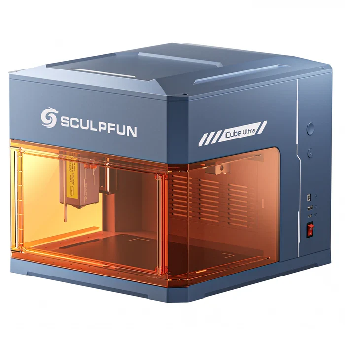 Sculpfun iCube Ultra - Graveur laser portable phare avec double équipement laser
