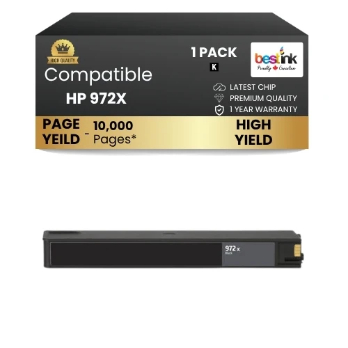 HP 972X Compatible Ink Cartridge Black ( 1 Pack ) High Yield
