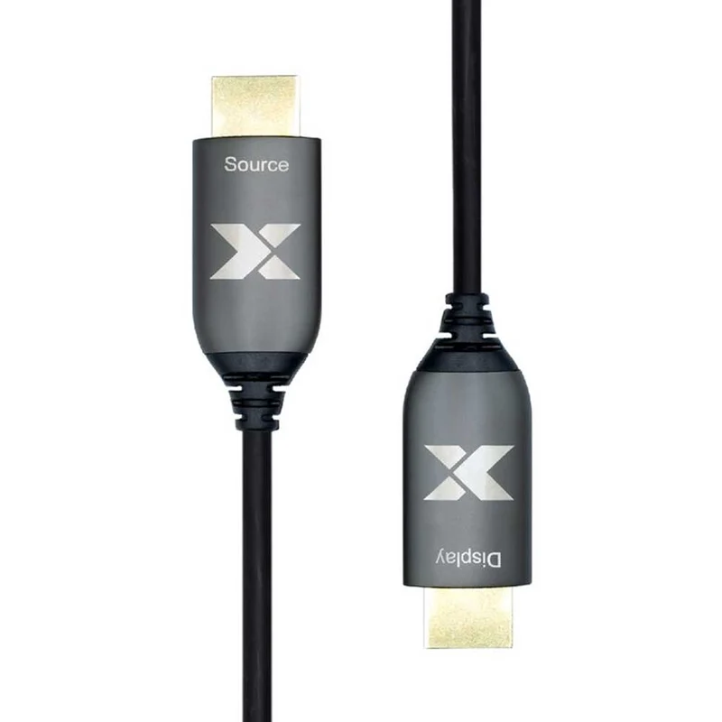 ProXtend - Câble HDMI 2.0 4K AOC Fibre optique | 10 m | Gris - HDMI2.0AOC-010
