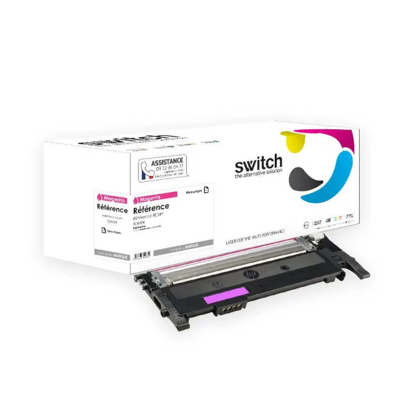 Samsung M4092 Toner Magenta compatible équivalent à CLT-M4092SELS · Switch