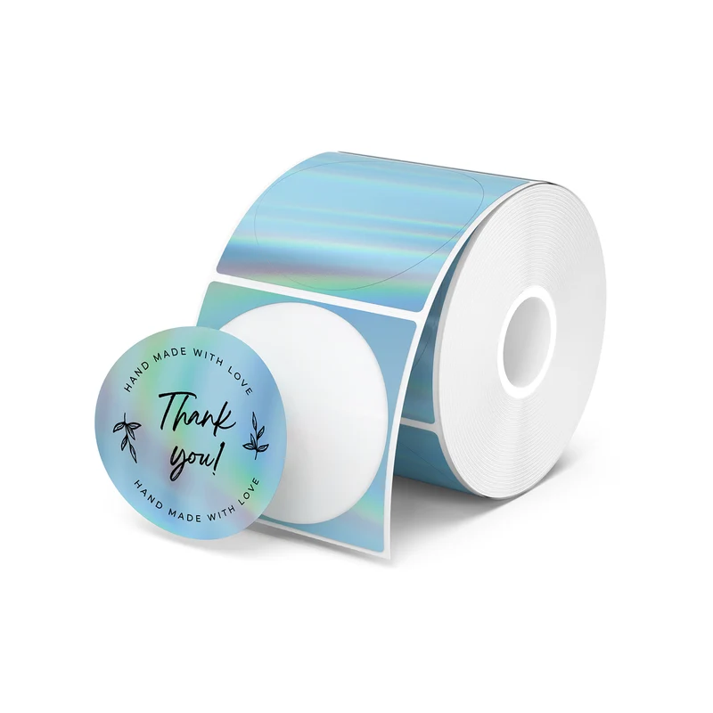 MUNBYN 2" holografische Thermoetiketten für Produktverpackung