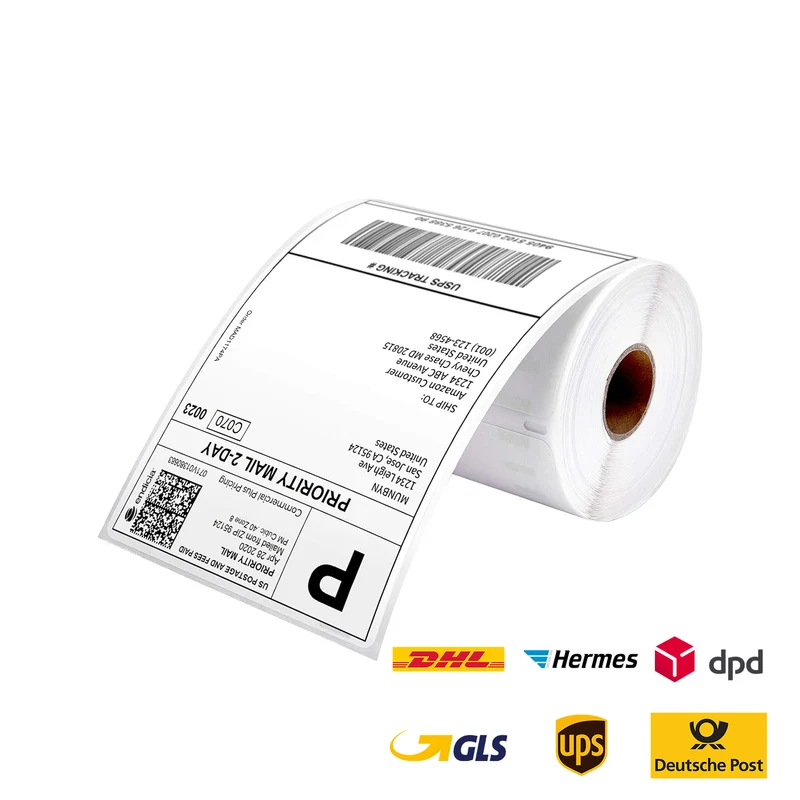 MUNBYN 4" x 6" Versandetiketten auf Rolle für Paketversand
