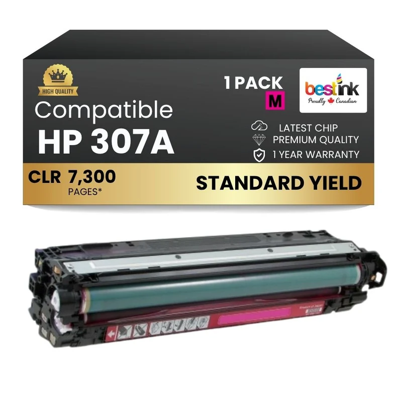 Compatible HP 307A CE743A Magenta Toner Cartridge