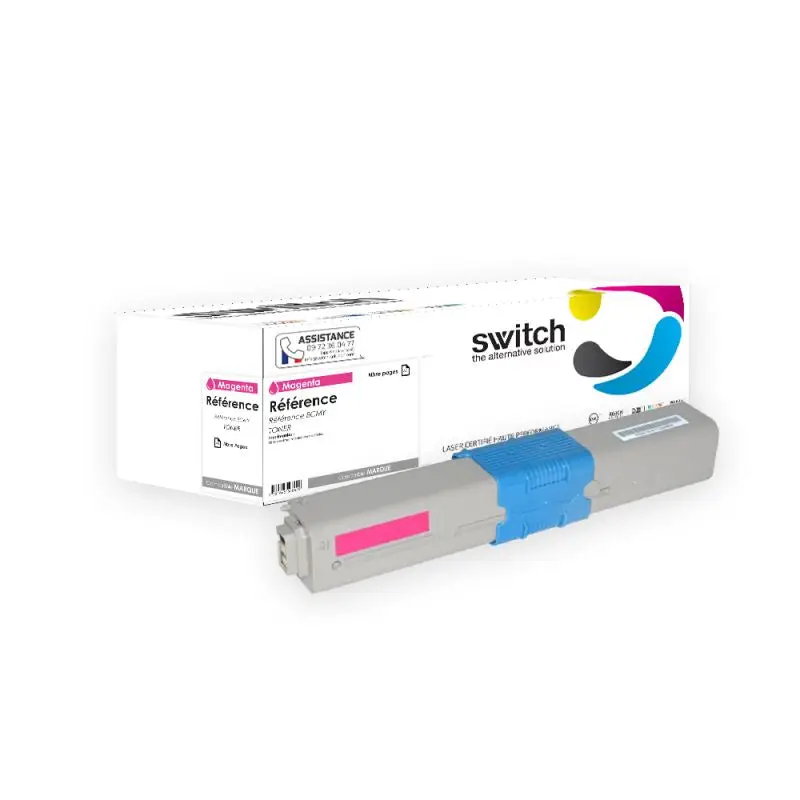 OKI C301 Toner Magenta compatible équivalent à 44973534 · Switch