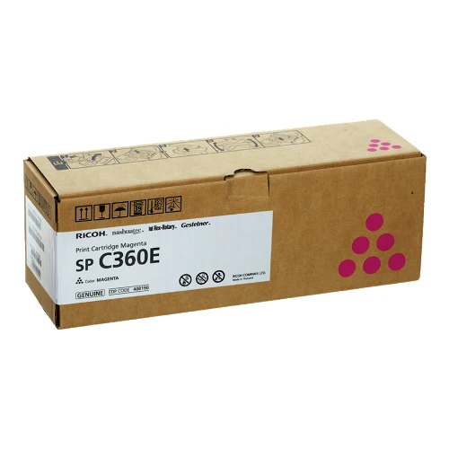 Cartouche de toner d'origine Ricoh SP C360 E magenta - 408190