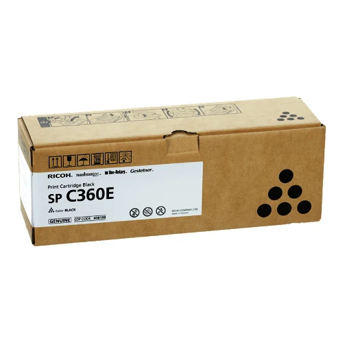 Cartouche de toner d'origine Ricoh SP C360 E noir - 408188