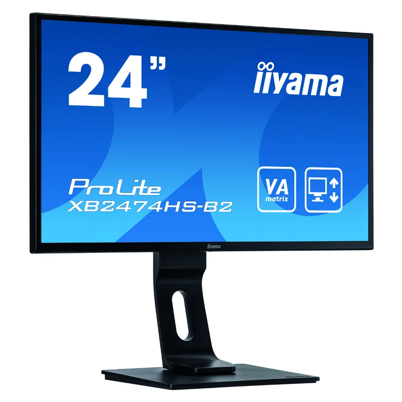 Moniteur 24" iiyama VA Full HD VGA HDMI DP pivot - XB2474HS-B2